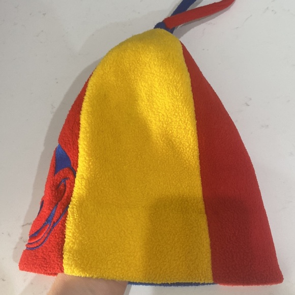 Disney Mickey & Co Mickey Mouse fleece vintage hat blue, red, and gold kids size - Picture 7 of 12